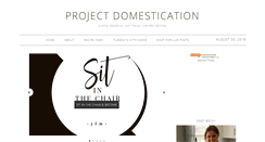 Desktop Screenshot of projectdomestication.com