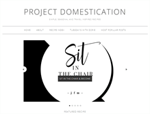 Tablet Screenshot of projectdomestication.com